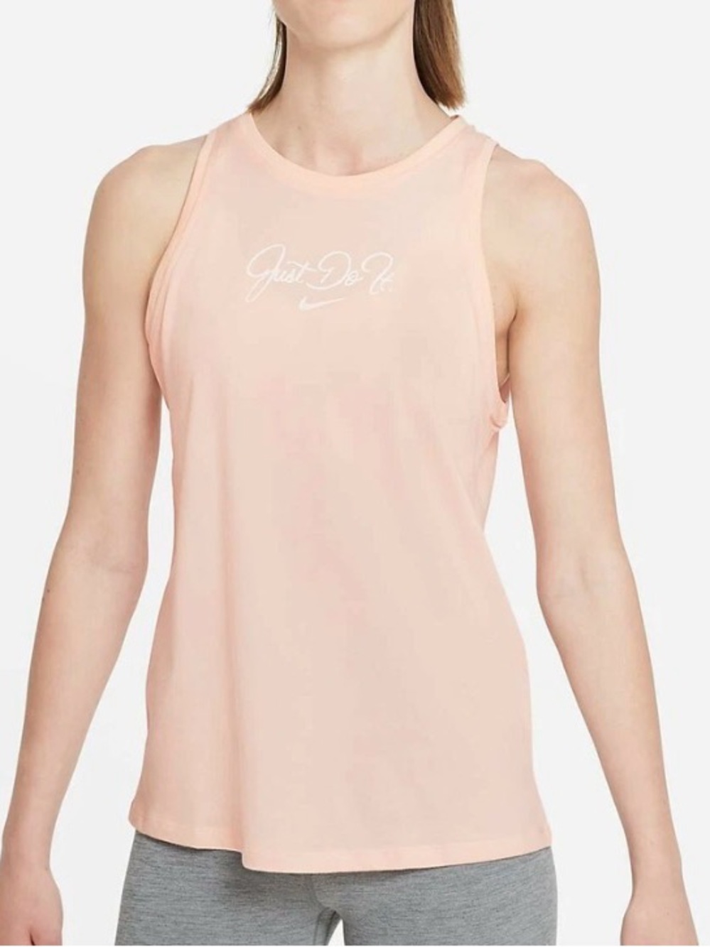 Nike Peach Script 'Just Do It' Women’s Tank Top